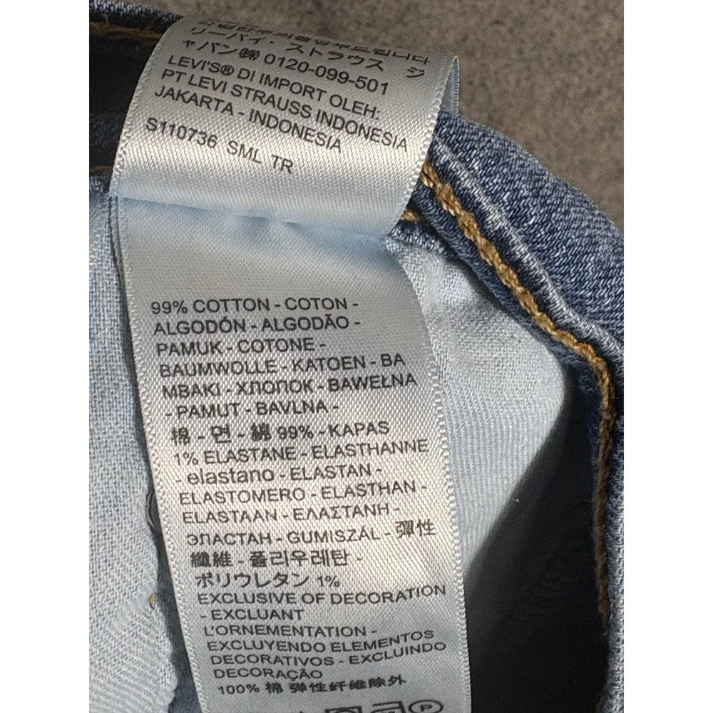 Levis 559 Relaxed Straight Jeans Mens 34x34 Blue Stretch Denim 00559-0573